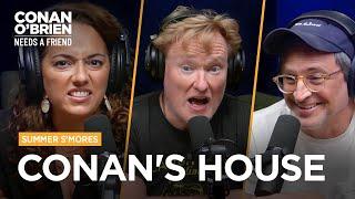 Conan Invites The Chill Chums To His Home For The Next Summer S’mores | Conan O'Brien Needs A Friend