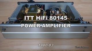 ITT HiFi 80145 Power Amplifier teardown / inside / manual (1980-83)