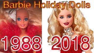 Barbie Holiday Dolls from 1988 to Today