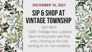 Shop a variety of local vendors at this weeks two Sip and Shop events