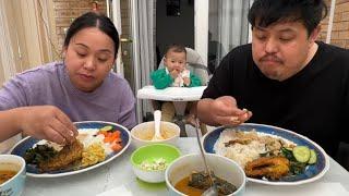 FISH CURRY MUKBANG WITH ZOYA  | FAMILY MUKBANG | NICK & ROSIE