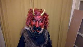 Scary Krampus costume, satan, devil, cert, dabel