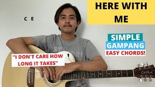 EASY CHORDS (Here With Me - d4vd) (Guitar Tutorial) Easy Guitar Chords!