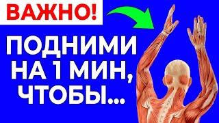 Подними руки ВВЕРХ на 1 минуту! Быстрая практика для здоровья всего организма!