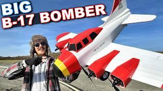 Dropping 60 NERF Darts From This HUGE RC B-17 Bomber Plane!!!