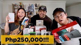 PHP250,000 GADGET MYSTERY BOX Ft. MARY BAUTISTA, SENPAI KAZU, CARLO OPLE (TAGALOG VLOG)