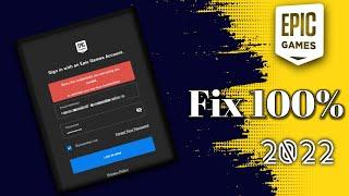 How to Fix "Sorry the Credentials you are Using are Invalid" Problem in Epic Games Store #epicgame