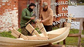 Building an antique river boat / Строим старинную речную лодку