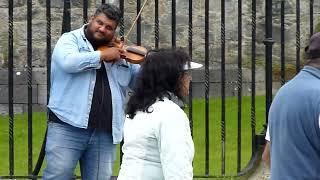 Live music outside Kilkenny Castle