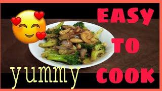 How to cook Brocolli with Cashew nuts../ Ate Kuh Tv