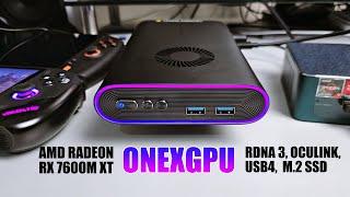 Impressive eGPU With OCULINK, USB4, NVMe SSD - ONEXGPU!