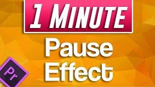 How to do Pause Effect in Premiere Pro