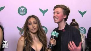 Interview with Jeffrey Miller on the teal carpet of the 8th Annual Shorty Awards