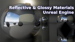 How to Create Simple Reflective and Glossy Materials in Unreal Engine - UE Beginner Tutorial