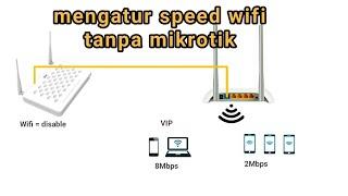 How to limit wifi speed without mikrotik