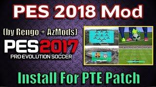 Cara Install PES 2018 MOD Untuk PES 2017 (Baru)