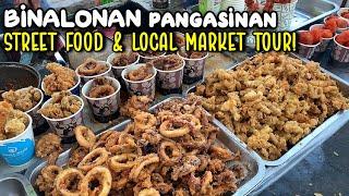 BINALONAN STREET FOOD & LOCAL MARKET TOUR | Exploring Filipino Street Food in Pangasinan Philippines