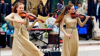 Karolina Protsenko  &  Avelina Kushnir - (violin cover).The best acapella ‘’Nothing to the blood..’’