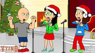 Classic Caillou interrups Amelia and Lucianas Christmas Concert/Grounded (AMNGSD2k3 Reuploaded)