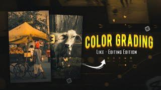 Color Grading like - EDITING EDITION in Capcut | Cinematic Yellow Tone | Tutorial