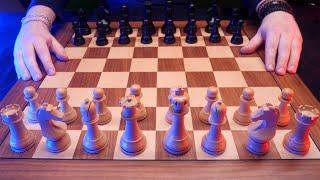 Historical Chess Game Analysis on Wooden Board  ASMR  Kasparov vs Karpov