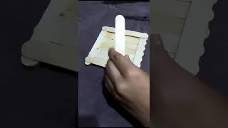 photo frame/ice cream sticks / hot glue gun/add picture  so easy craft 