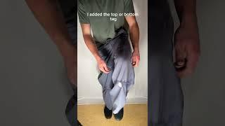 I turned my BEDSHEET INTO PANTS! #fashion #upcycle