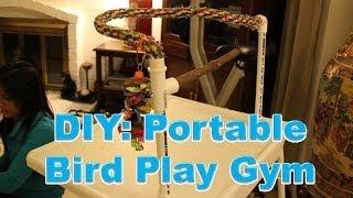 DIY: PVC Portable Bird Gym