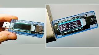 USB current and voltage tester / Keweisi / Testing / usb tester / usb тестер