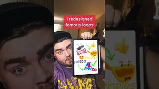 I redesigned famous logos #shorts | tylietok