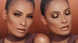 CHARTREUSE SMOKEY EYE W/ METALLIC LIPS | DESI PERKINS