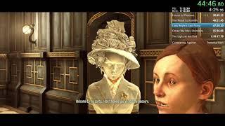 Dishonored 100% (Yes) speedrun in 1:14:43.76 (Previous WR)