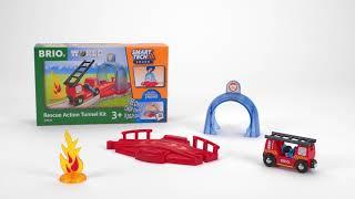 BRIO World - 33976 Smart Tech Sound Rescue Action Tunnel Kit