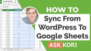 Sync Your WordPress Website with Google Sheets