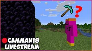 Beating Minecraft with NO TOOLS camman18 Full Twitch VOD