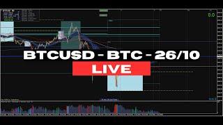 BTCUSD - BITCOIN - LIVE Trading - 26/10 