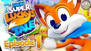 New Super Lucky's Tale Gameplay Walkthrough Part 1 - World 1 Sky Castle!