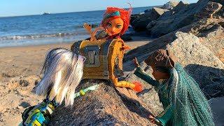 КУКЛЫ МОНСТЕР ХАЙ ТОРА И ФРЕНКИ В ПОИСКАХ КЛАДА! СТОП МОУШЕН С КУКЛАМИ MONSTER HIGH