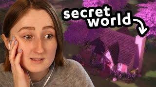 i built a house in a SECRET WORLD in the sims