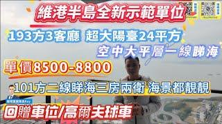 十里銀灘維港半島｜全新示範單位3個大廳｜一線睇海8500/平起｜購房回贈車位/高爾夫球車#維港半島 #十里銀灘 #豪宅 #大平層 #一線海景