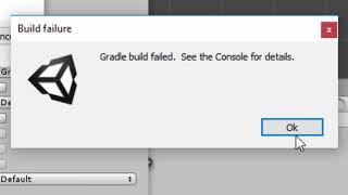 Unity gradle build failed.See the console for details... 2018.1.8 PROBLEM ÇÖZÜM 2018