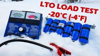 Yinlong LTO 40Ah 2.3V -20°C (-4°F) Cold Load Test & +20°C Result Comparison (6S 13.8V) #lto #yinlong