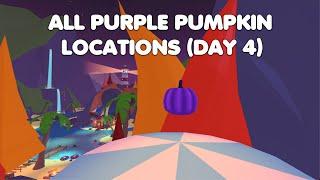 ALL PURPLE PUMPKIN LOCATIONS DAY 4 in Adopt me!