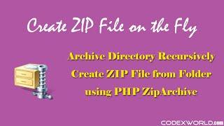 Create ZIP File using PHP