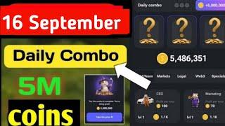 Hamster Kombat Daily Combo 16 September new