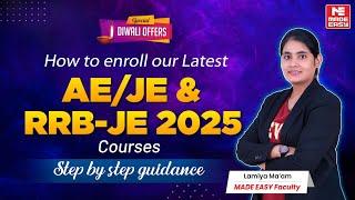 How to Enroll in MADE EASY AE/JE & RRB-JE 2025 Courses | Complete Step-by-Step Guide! | MADE EASY