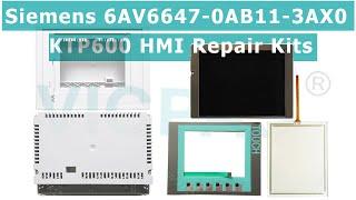 6AV6647-0AB11-3AX0 Siemens KTP600 HMI Repair Kit, Touch Screen, Case, LCD Display, Membrane Keypad