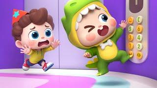 Don't Jump in Elevators, Baby! | Elevator Safety | Five Little Babies | Kids Songs | BabyBus