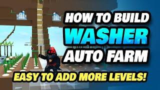 How to Build a Washer Auto Farm in Roblox Skyblock