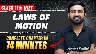 LAWS OF MOTION in 64 Minutes | FULL Chapter For NEET  | PhysicsWallah